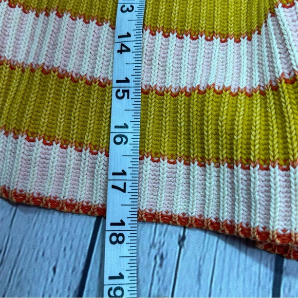 Free people just my stripe pullover sweater over-sized sz medium 100% cotton - Picture 4 of 8